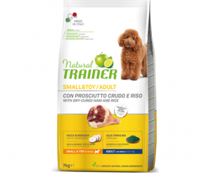 NATURAL TRAINER DOG SMALL&TOY ADULT DRY-CURED HAM&RICE 7KG