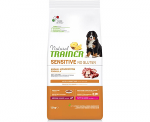 NATURAL TRAINER DOG SENSITIVE NO GLUTEN PUPPY/JUN MEDIUM/MAXI DUCK 3 KG