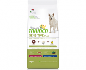 NATURAL TRAINER DOG SENSITIVE ADULT MEDIUM/MAXI HORSE 12 KG