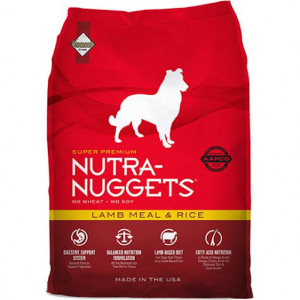 Nutra Nuggets Lamb & Rice 15kg Cena norādīta par 1 gb. un ir spēkā pasūtot 2 gb.