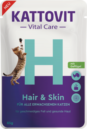 Kattovit Vital Care Hair&Skin 85g x 24gab Cena norādīta par 1 gb. un ir spēkā pasūtot 24 gb.