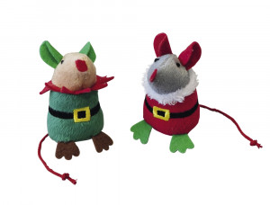 Nobby Xmas Plush Santa mouse - pele ar kaķumētru 1gb.
