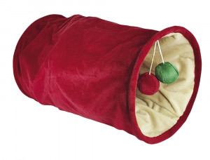 Nobby Xmas Plush tunnel red 50 x 25 cm
