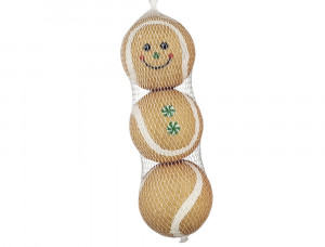 Nobby Xmas Tennis ball Gingerbread man Ø 4.5 cm