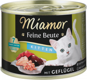 MIAMOR Feine Beute Rind 12x185g  Kitten - Geflügel