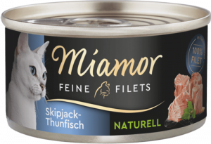 Miamor Feine Fillets Skipjack & Thunfisch  ar svītrainām tunča fileju 80g