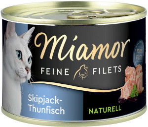 Miamor Feine Fillets Skipjack & Thunfisch  ar svītrainām tunča fileju 12x80g