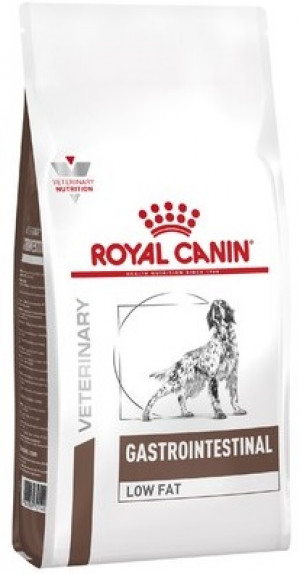 Royal Canin Gastro Intestinal Low Fat Dog 12kg. Cena ir norādīta par 1gab un ir spēkā pasūtot 2 gab