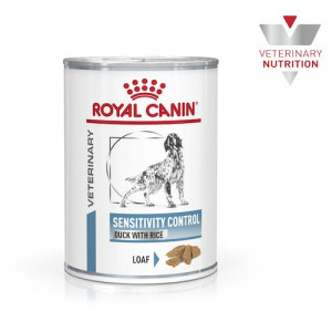 Royal Canin VHN Sensitivity Control Duck With Rice Dog Wet konservētas suņu barības pīles ar rīsiem 410g
