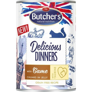 Butcher's CAT Delicious Dinner with game chunks in jelly 400g