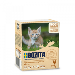 Bozita Feline Kitten Chicken - vistas mērcē 6 x 370g