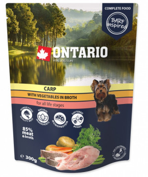 Ontario Dog Carp with vegetables in broth - konservi suņiem 300g