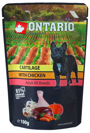 Ontario Dog Cartilage with Chicken in Broth - konservi suņiem 100g