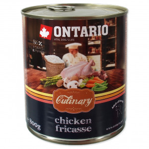 ONTARIO Dog Culinary Chicken Fricasse - konservi suņiem 800g