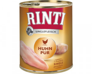 RINTI Huhn Pur - vista 800g x6gb. Cena norādīta par 1 gb. un ir spēkā pasūtot 6 gb.