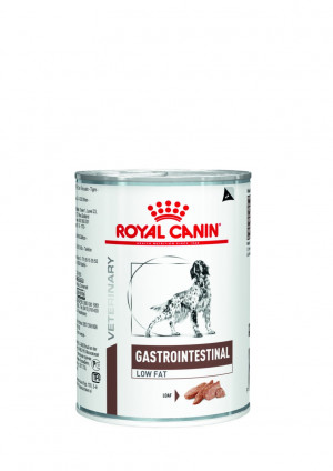 Royal Canin VHN Gastrointestinal Low Fat Wet konservi suņiem 410 gx6gb. Cena norādīta par 1 gb. un ir spēkā pasūtot 6 gb.