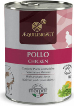 MARPET EQUILIBRA DOG CHICKEN MEAT 410grx6gb. Cena norādīta par 1 gb. un ir spēkā pasūtot 6 gb.