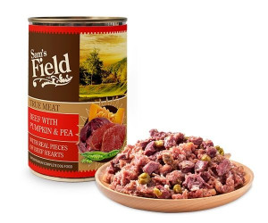 Sam’s Field DOG True Meat Beef With Pumpkin & Pea 6 x 400g Cena norādīta par 1 gb. un ir spēkā pasūtot 6 gb.