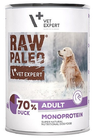 RAW PALEO ADULT Konservi ar pīli 6x 400g Cena norādīta par 1 gb. un ir spēkā pasūtot 6 gb