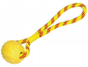 NOBBY  rotaļlieta virve ar bumbu 37 cm; Ø 8 cm