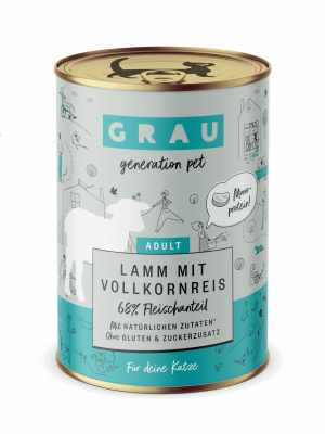 GRAU Lamm Mit Vollkornreis 6x400g Cena norādīta par 1gb