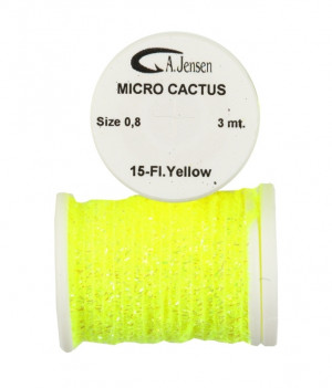 A. Jensen Micro-Cactus Chenille 0.8mm - fluo. yellow