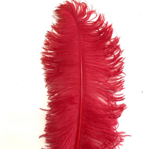 A.Jensen Ostrich Plume - red