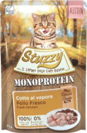 Stuzzy Cat Monoprotein Kitten Chicken 85g