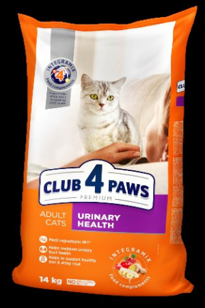 Club4paws Urinary Health 14kg x2 /Cena norādīta par 1 iepakojumu, un ir spēkā pērkot 2 iepakojumus
