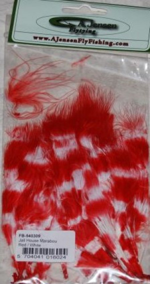 A.Jensen Jail House Marabou - red/white