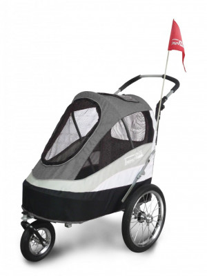 Innopet Sporty Dog Trailer Grey/Black ratiņi