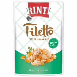 Rinti Filetto Jelly Chicken & Vegetables 12x100g CENA NORĀDĪTA PAR 1GB