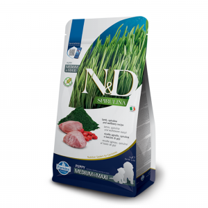 Farmina N&D DOG SPIRULINA LAMB WOFLBERRY PUPPY MEDIUM MAXI 7KG