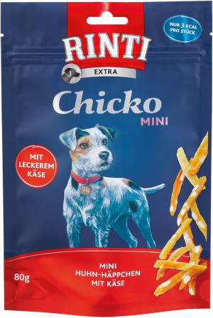 RINTI Extra Chicko Mini Chicken and Cheese 3x80g CENA NORĀDĪTA PAR 1GB