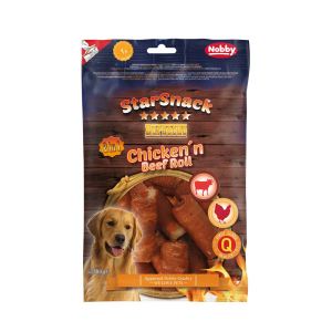 Nobby StarSnack Chicken´n Beef Roll 180g