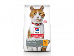 HILLS SP Hill's Science Plan STERILISED CAT ADULT ar vistu 1.5kg