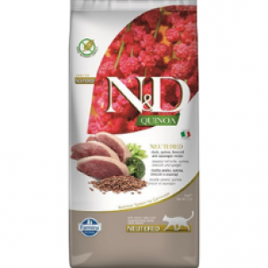 FARMINA NATURAL & DELICIOUS CAT QUINOA DUCK BROCCOLI ASPARAGUS NEUTERED 1.5kg