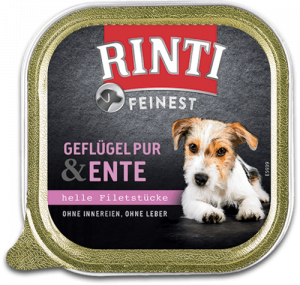 Rinti Feinest pure poultry & duck 11x150g CENA NORĀDĪTA PAR 1GB