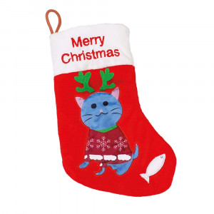 Nobby Xmas plīša dāvanu zeķe kaķim