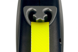 Flexi Giant L 10m melna/neona (lenta)