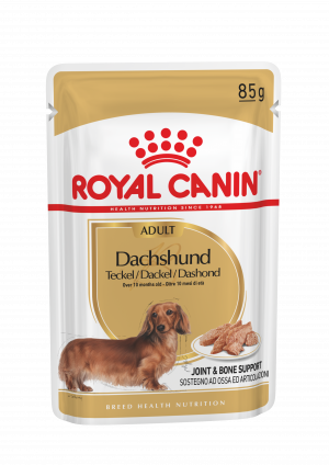 Royal Canin Wet Dachshund Adult 10x85g + 2 DĀVANĀ Cena norādīta par 1gb.