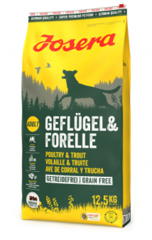 Josera Poultry & Trout / Geflügel & Forelle 2x12.5kg  CENA NORĀDĪTA PAR 1GB