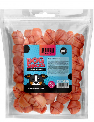 BUBU PETS Mīksti kauliņi ar jēra gaļu 500g