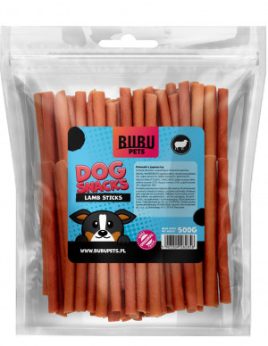 BUBU PETS Mīksti kociņi ar jēra gaļu 500g