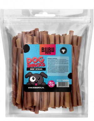 BUBU PETS Mīksti kociņi ar liellopa gaļu 500g