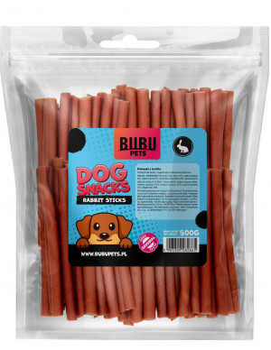 BUBU PETS Mīksti kociņi ar truša gaļu 500g