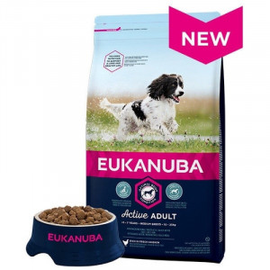 Eukanuba Adult Medium Chicken - sausā barība pieaugušiem vidējo šķirņu suņiem 2kg