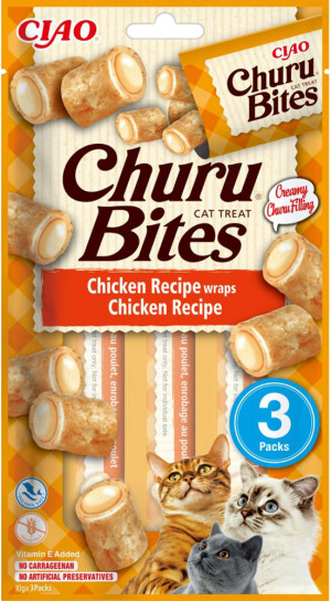Inaba Churu Bites Chicken Recipe 3x10g