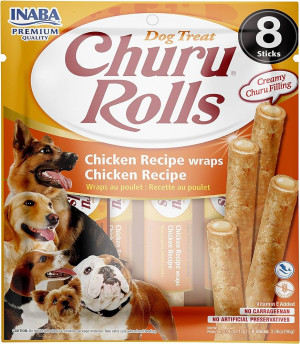 Inaba Churu Rolls Chicken wraps 8x12g