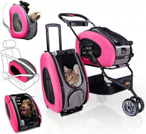 Innopet Pet EVA 5 in 1 stroller - rozā